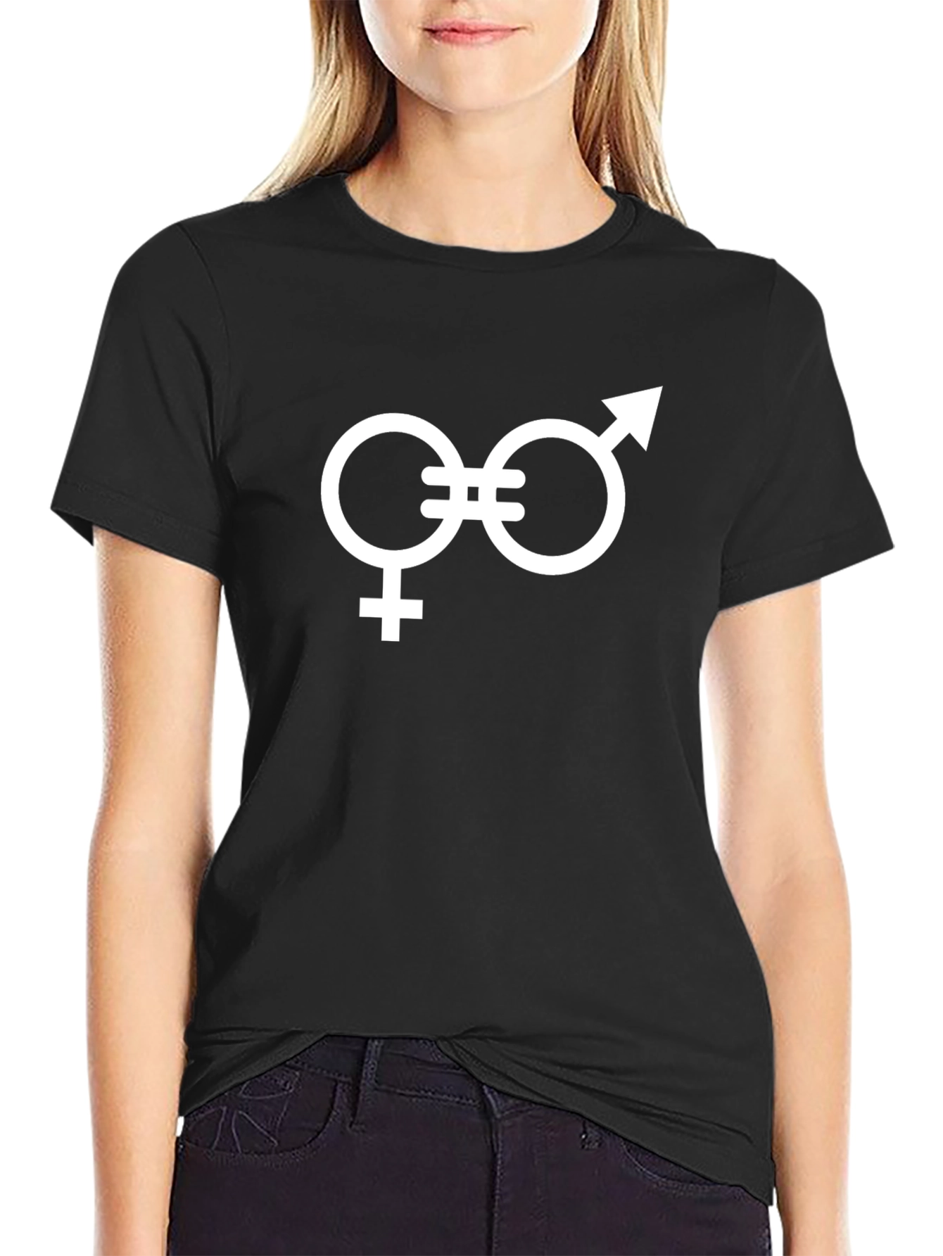 Equality Symbol Graphic Tee - Black