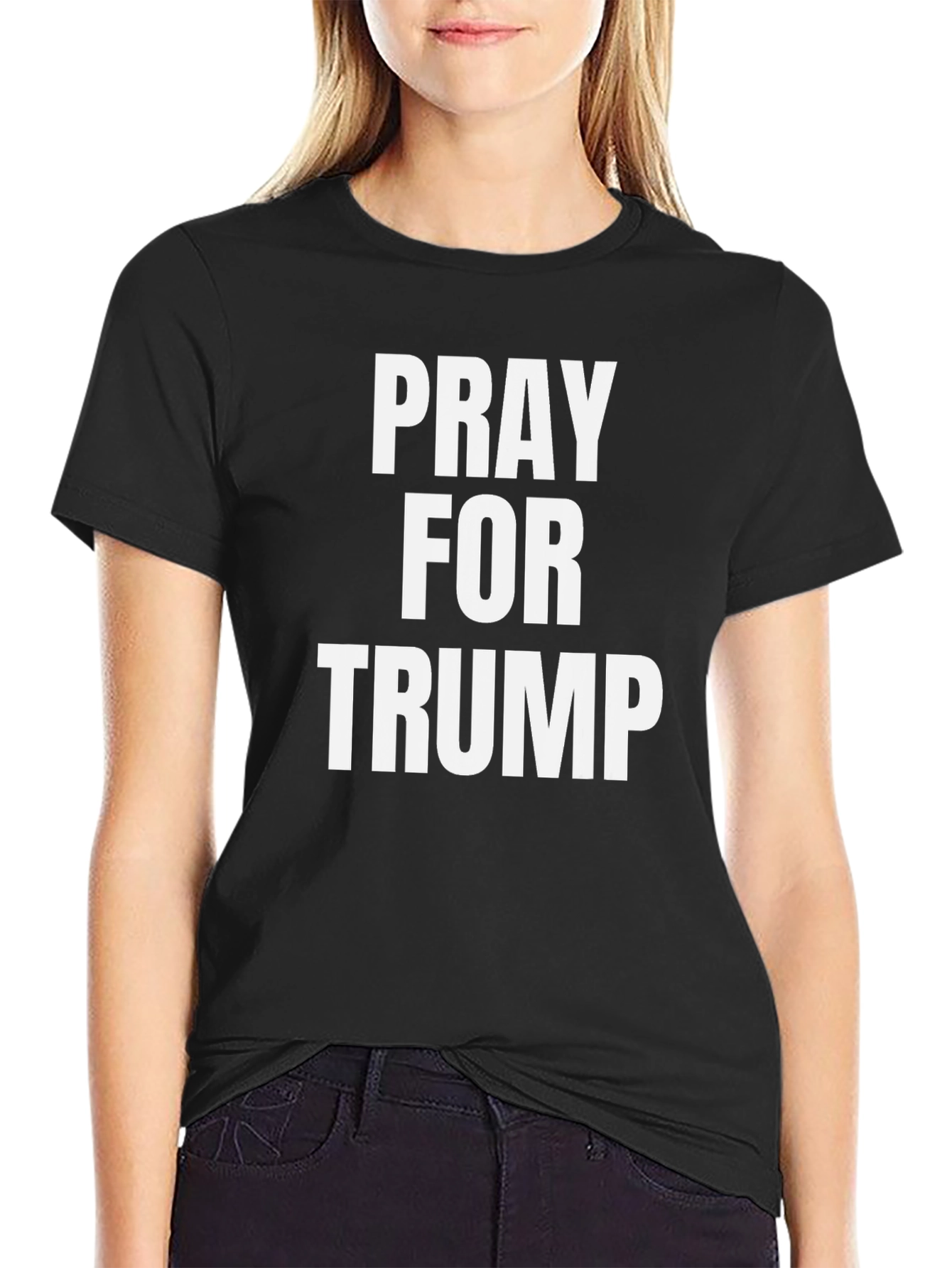 Pray For Trump Graphic Tee - Patriotic Supporter Apparel