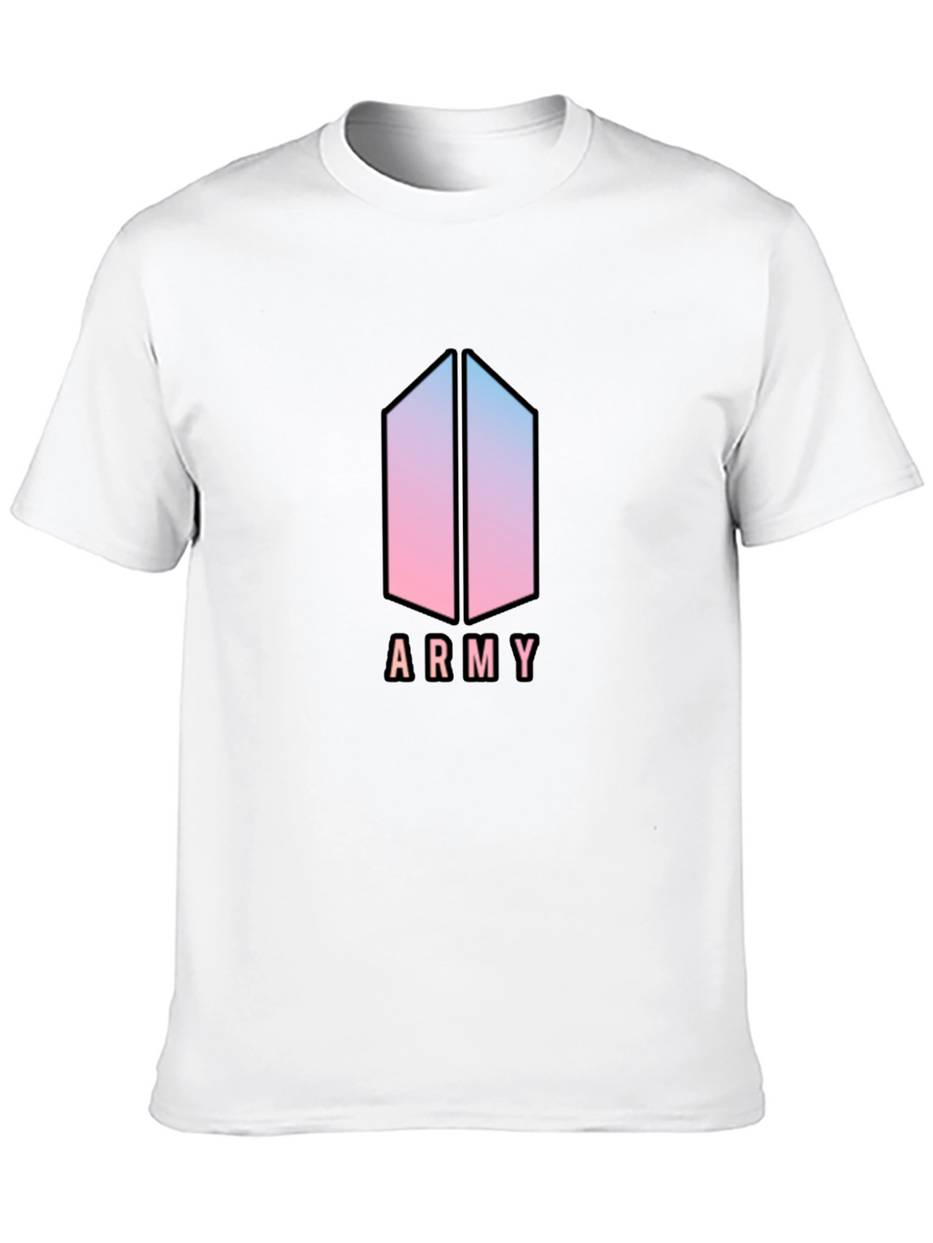 BTS Army Logo Black T-Shirt Fan Merchandise