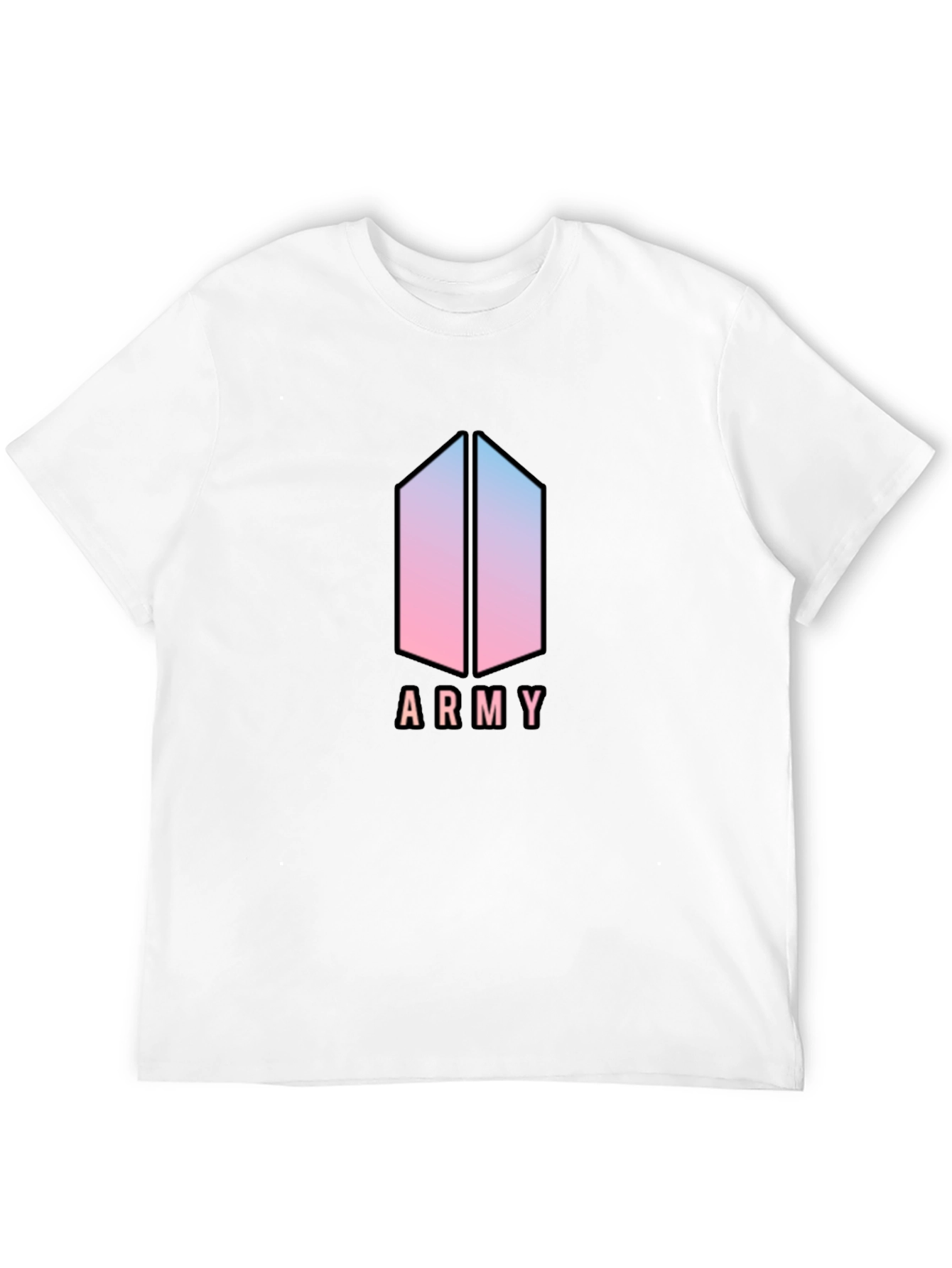 BTS Army Logo Black T-Shirt Fan Merchandise