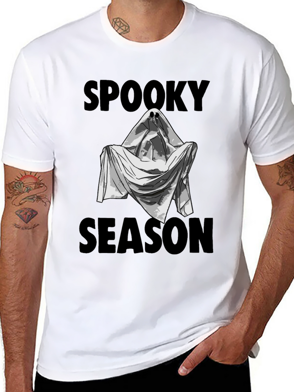 Spooky Season Ghost Graphic Tee