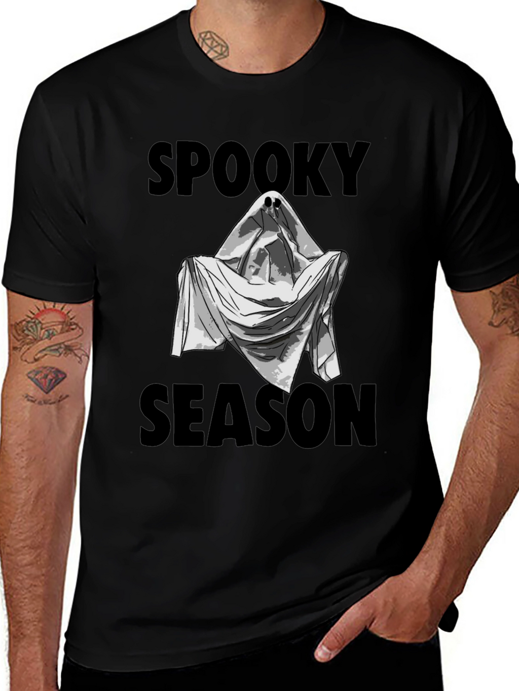 Spooky Season Ghost Graphic Tee