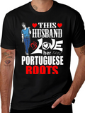 Husband Love Portuguese Roots Graphic Tee