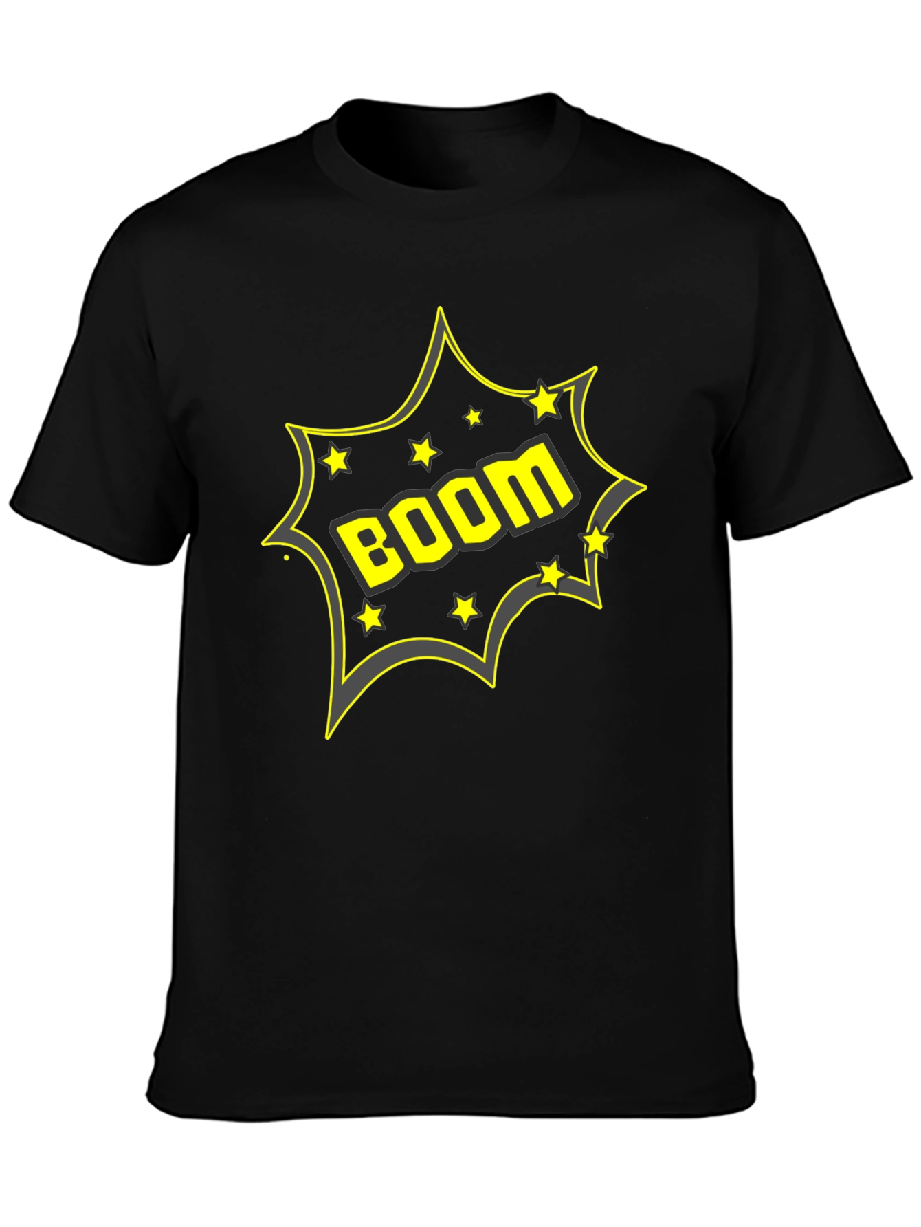 BOOM! Graphic Print Crew Neck T-Shirt