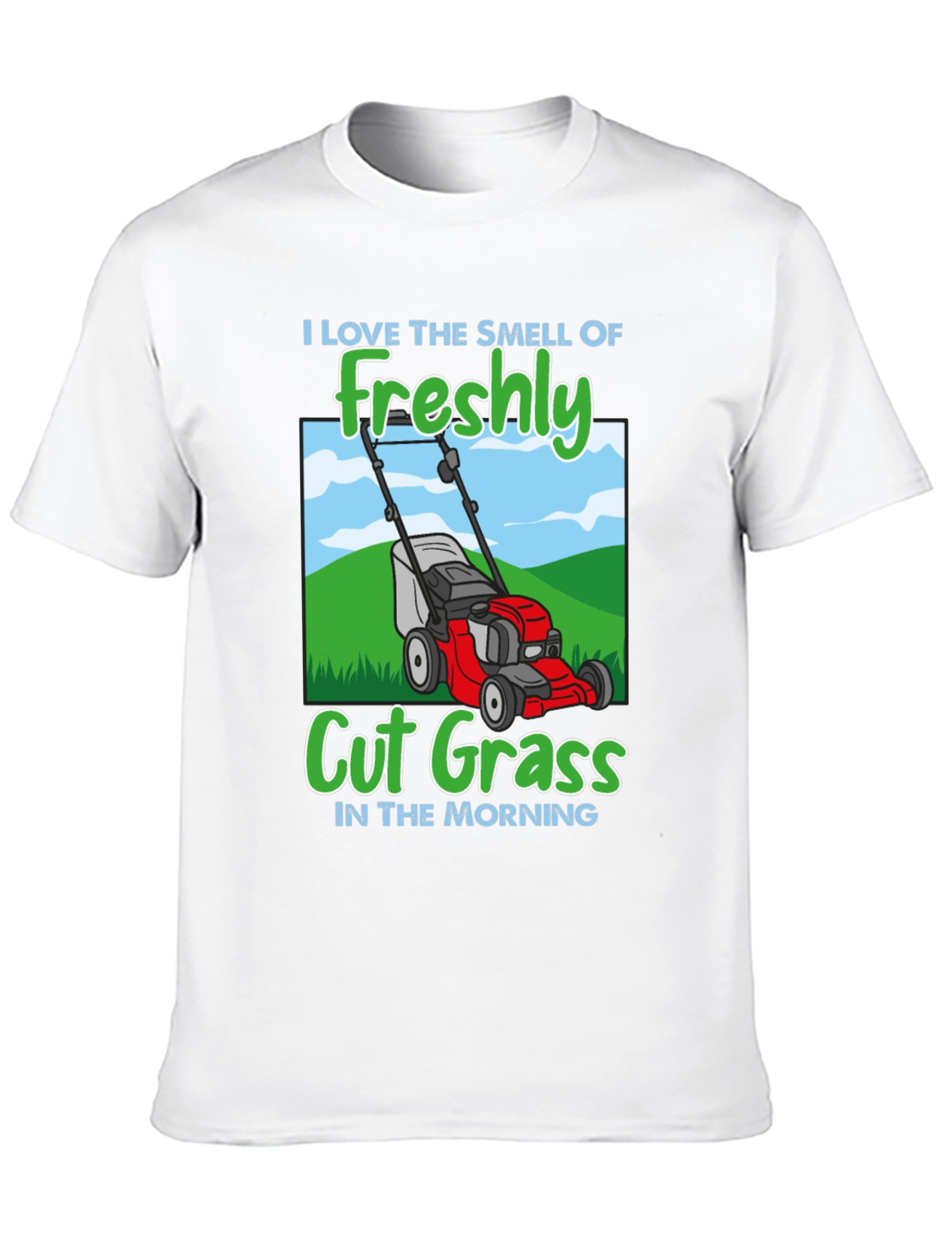 Freshly Cut Grass Lawn Mower T-Shirt