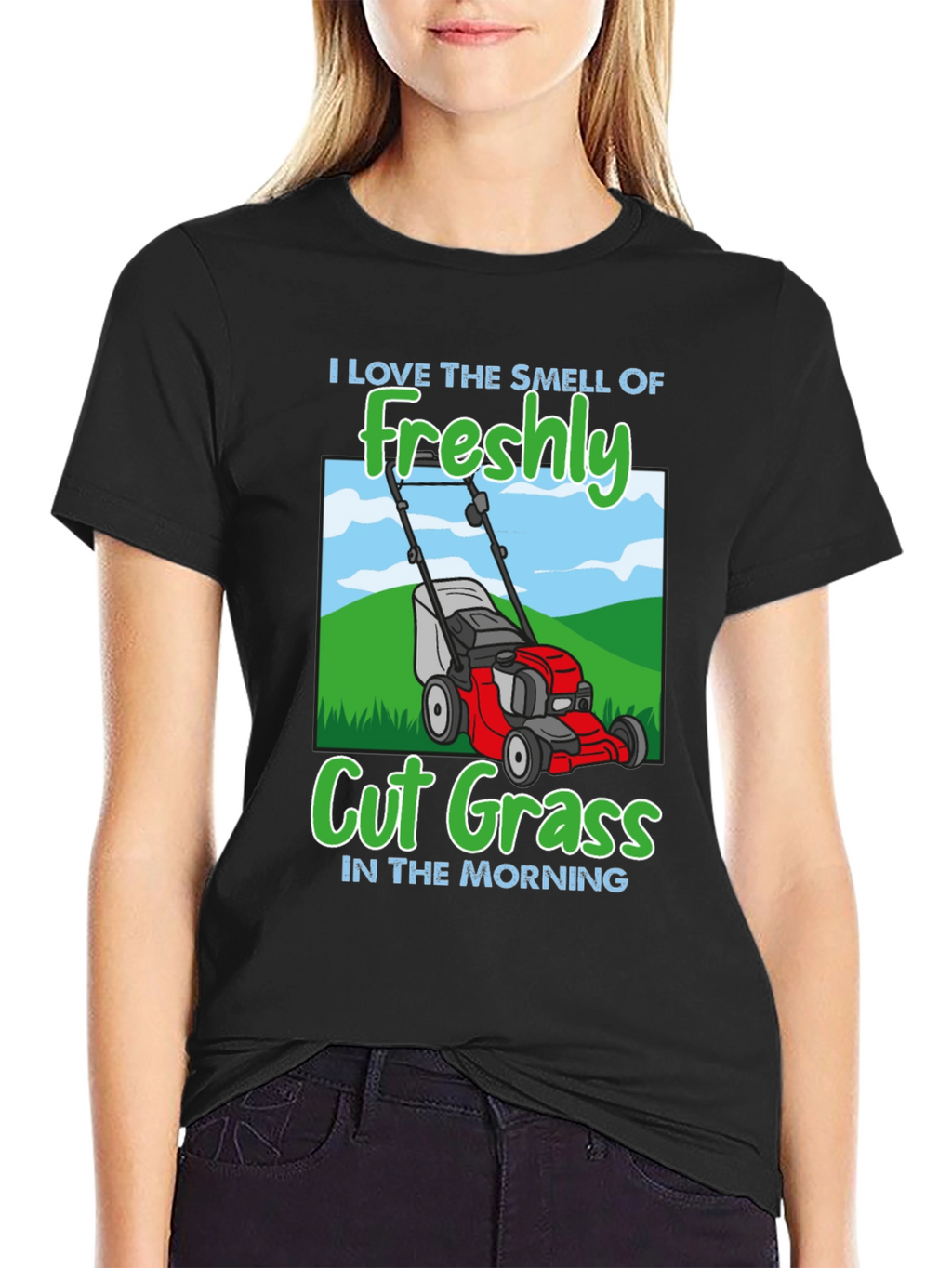 Freshly Cut Grass Lawn Mower T-Shirt