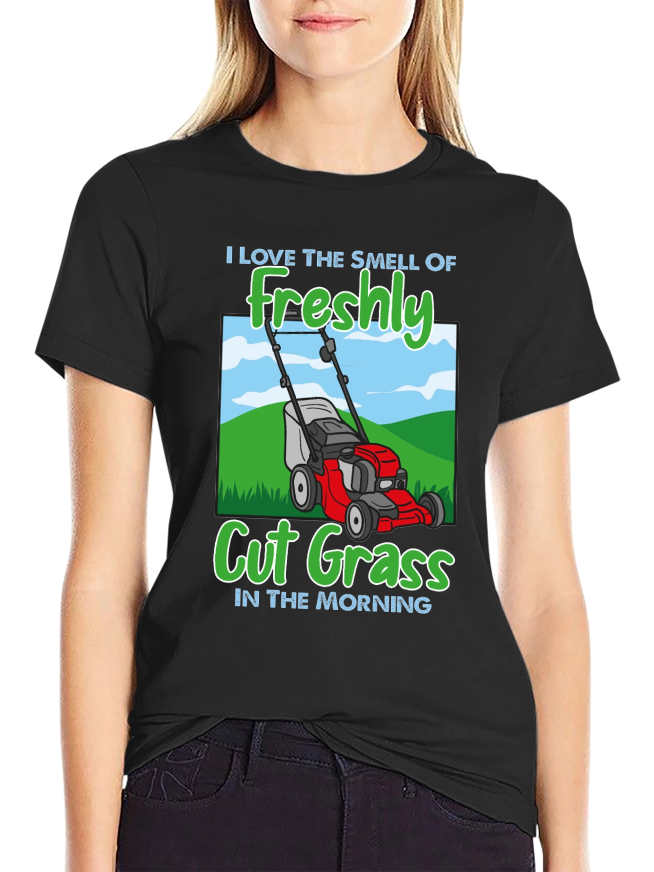 Freshly Cut Grass Lawn Mower T-Shirt