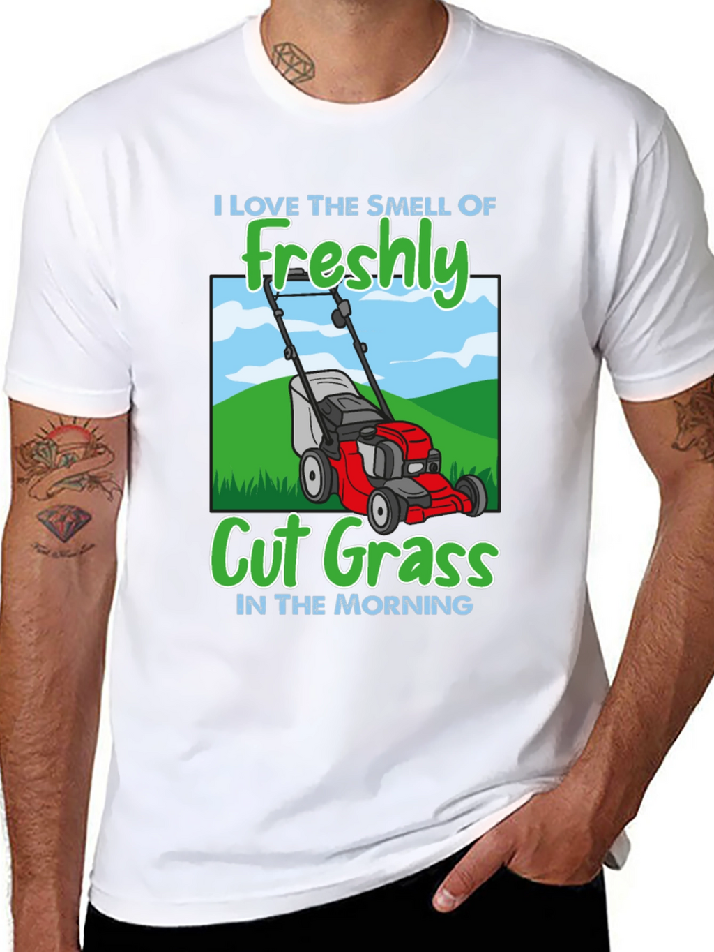 Freshly Cut Grass Lawn Mower T-Shirt
