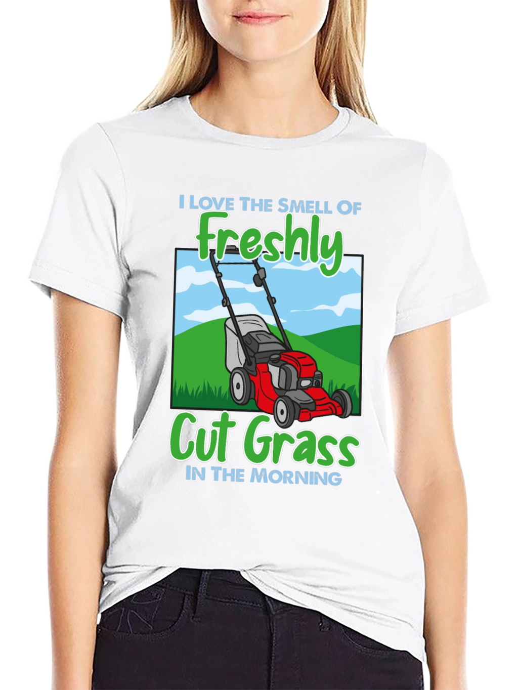 Freshly Cut Grass Lawn Mower T-Shirt
