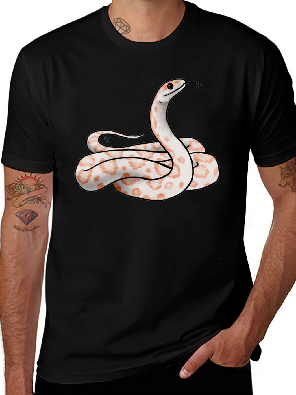 Snake Graphic Tee - Cool Reptile Design T-Shirt