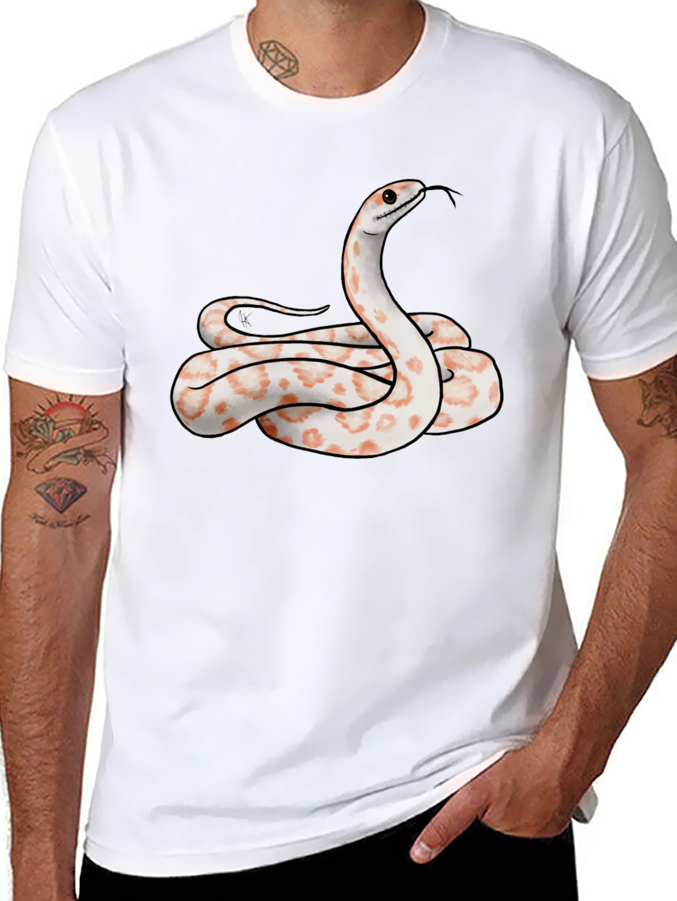 Snake Graphic Tee - Cool Reptile Design T-Shirt