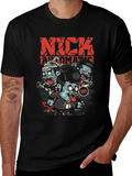 Nick Automatic Zombie Band Black T-Shirt