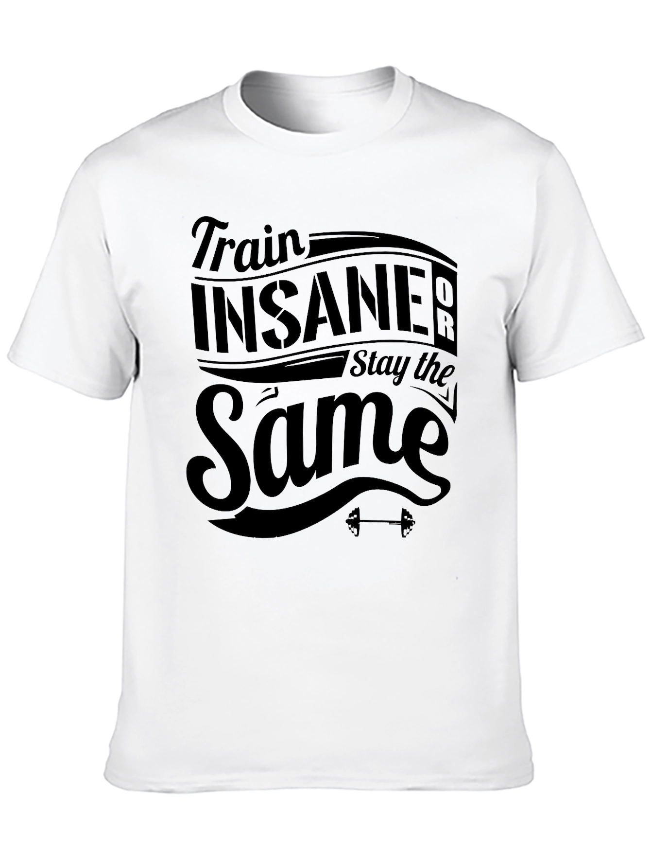 Train Insane Black T-Shirt - Fitness Apparel