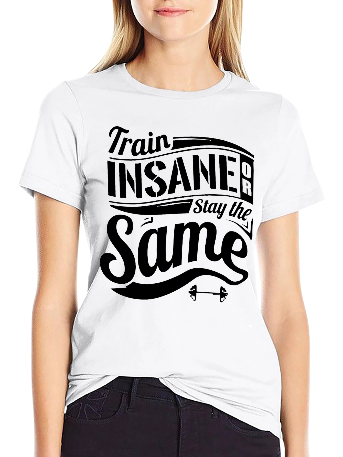 Train Insane Black T-Shirt - Fitness Apparel