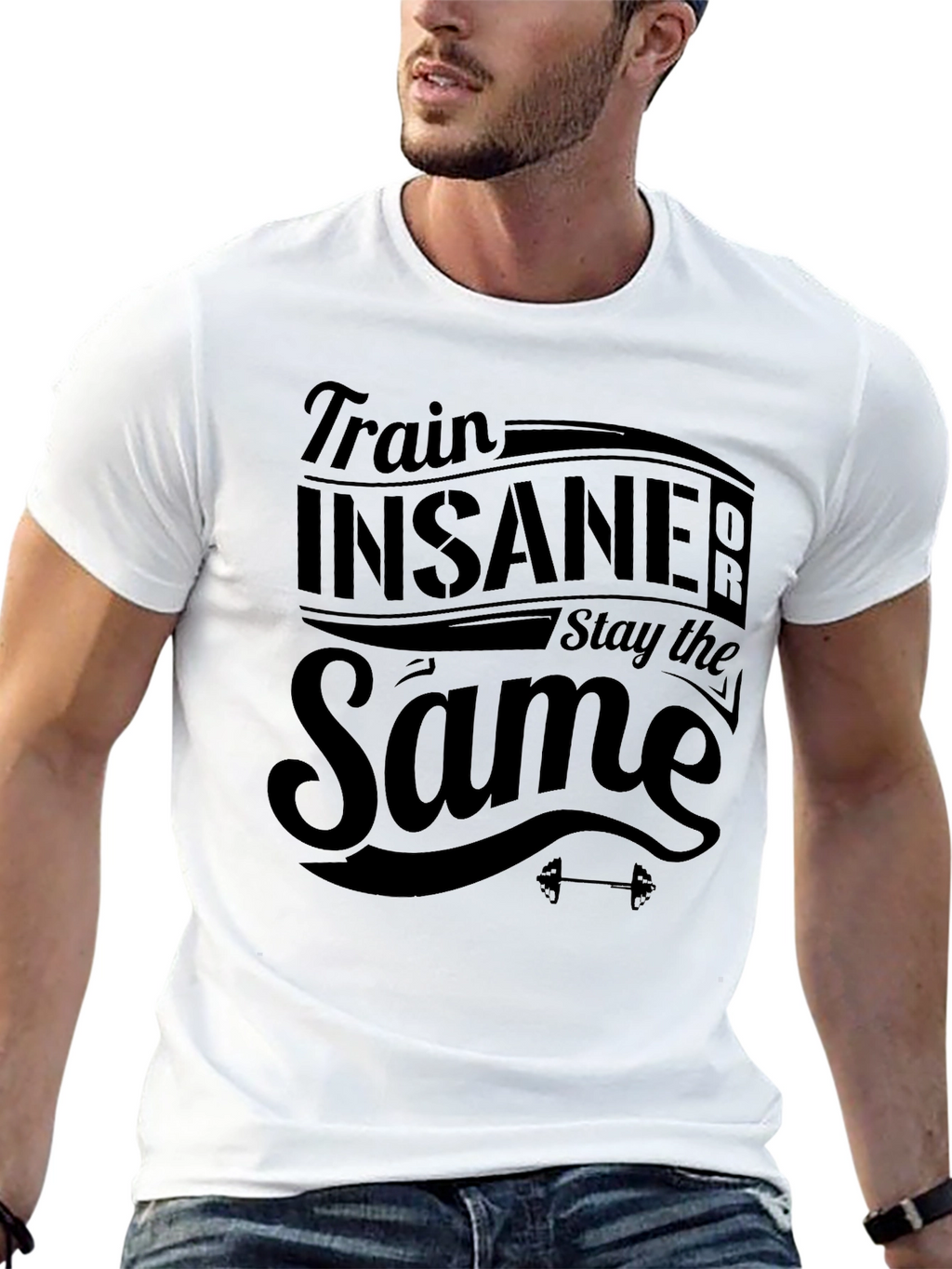 Train Insane Black T-Shirt - Fitness Apparel