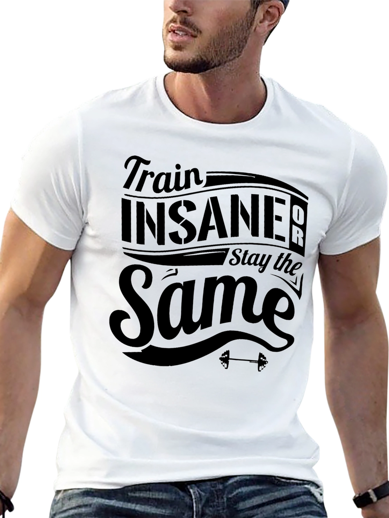 Train Insane Black T-Shirt - Fitness Apparel
