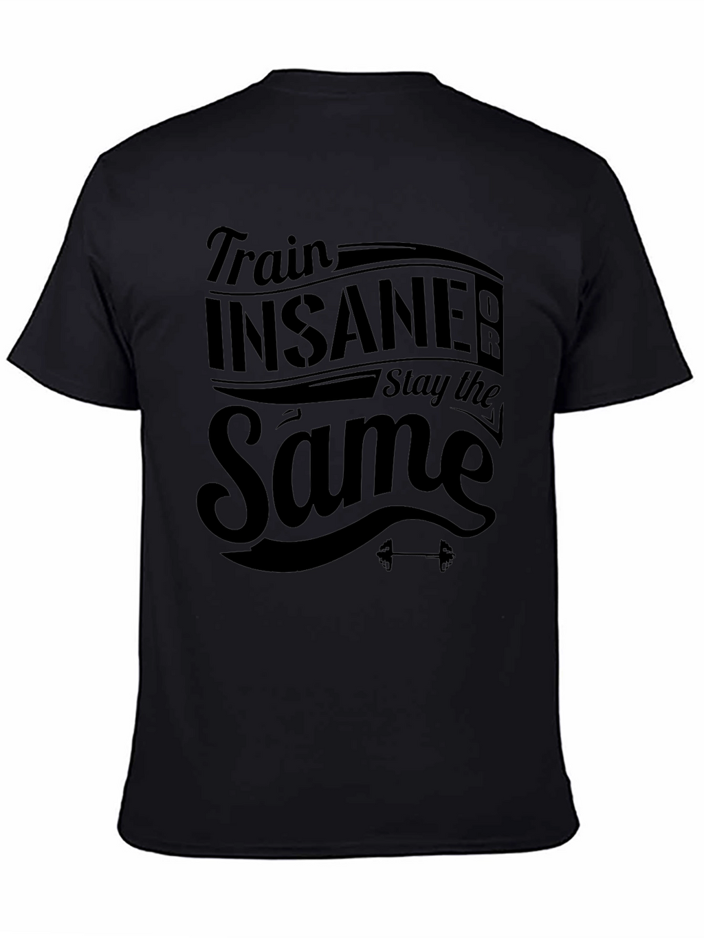 Train Insane Black T-Shirt - Fitness Apparel