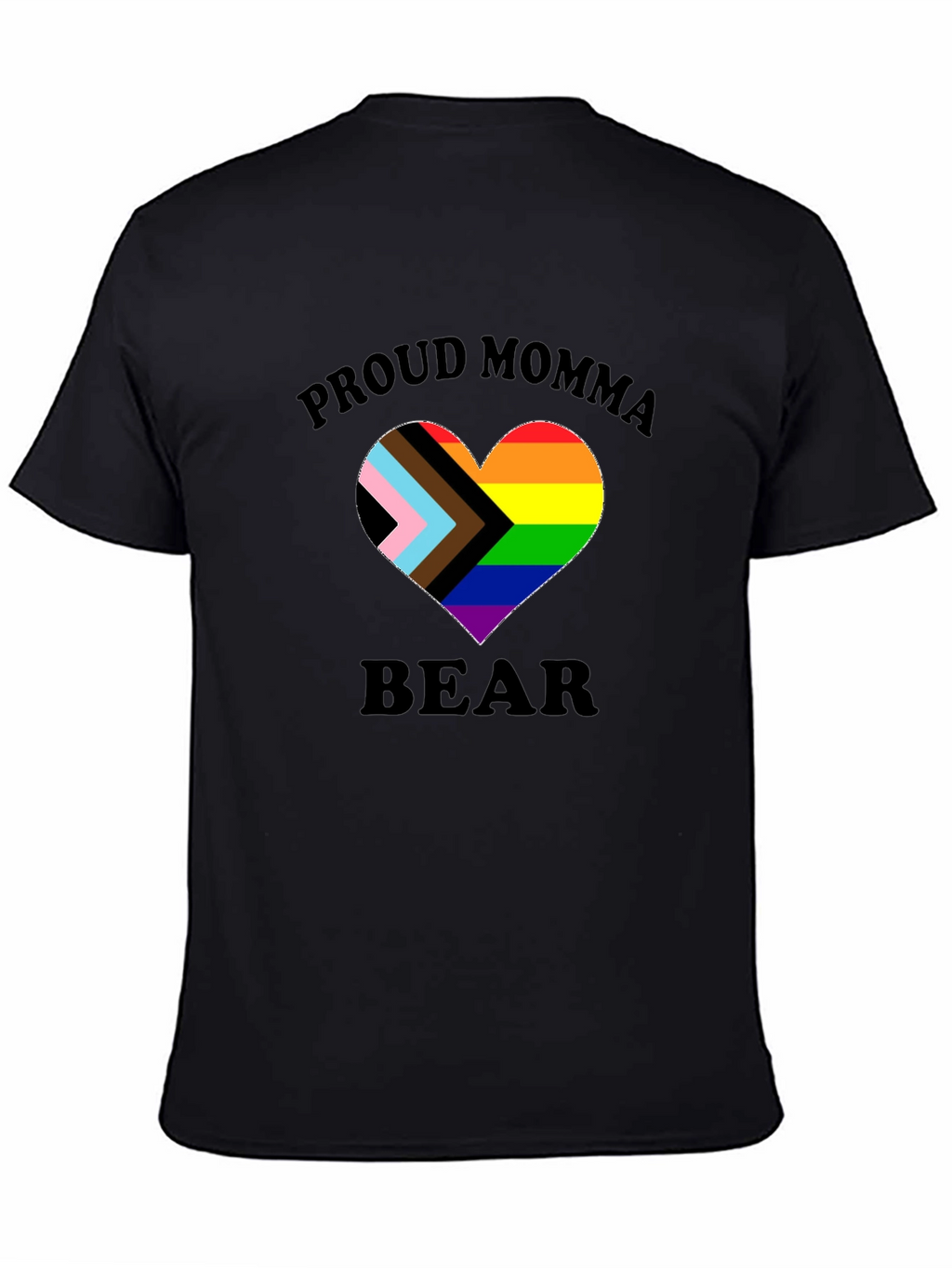 Proud Momma Bear LGBTQ+ Heart T-Shirt