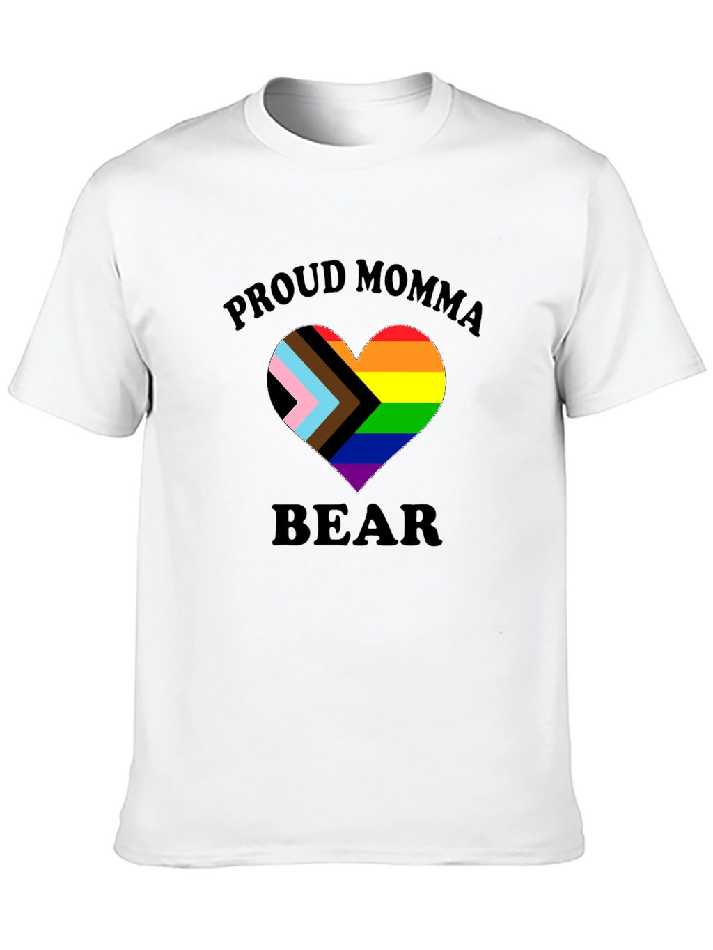 Proud Momma Bear LGBTQ+ Heart T-Shirt