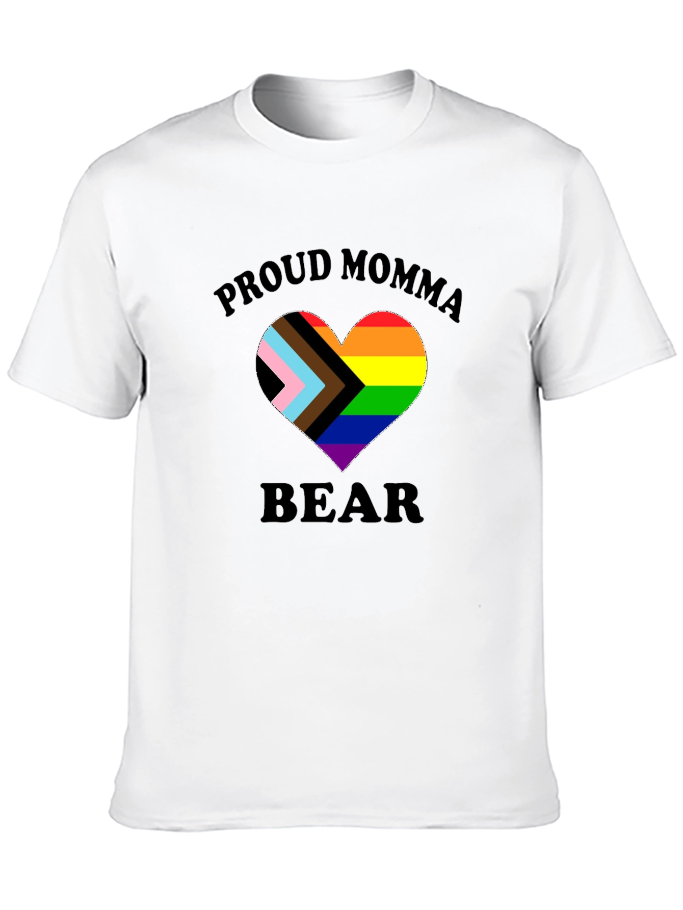 Proud Momma Bear LGBTQ+ Heart T-Shirt