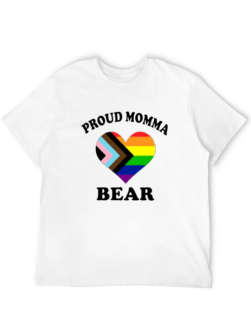 Proud Momma Bear LGBTQ+ Heart T-Shirt