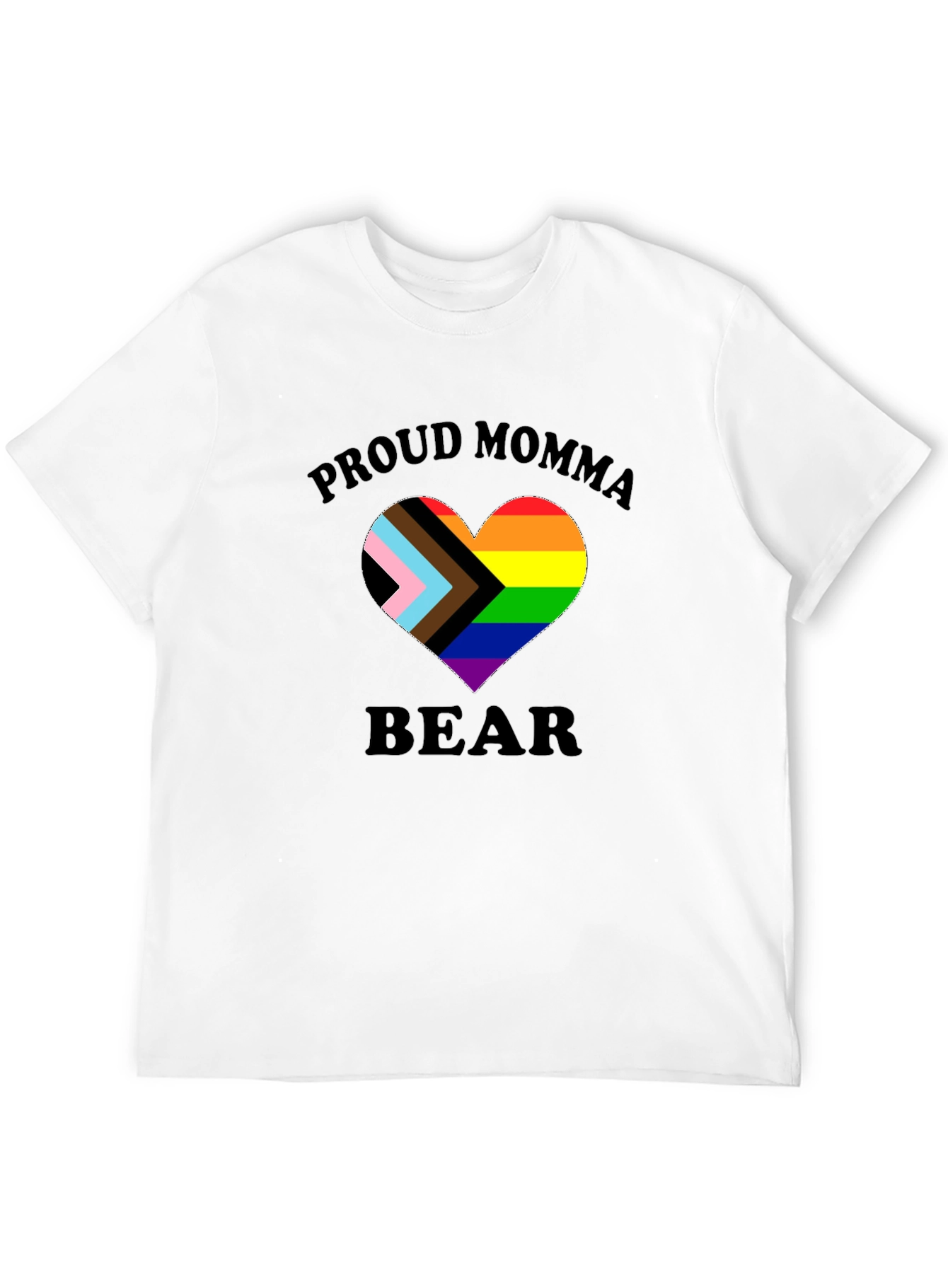 Proud Momma Bear LGBTQ+ Heart T-Shirt