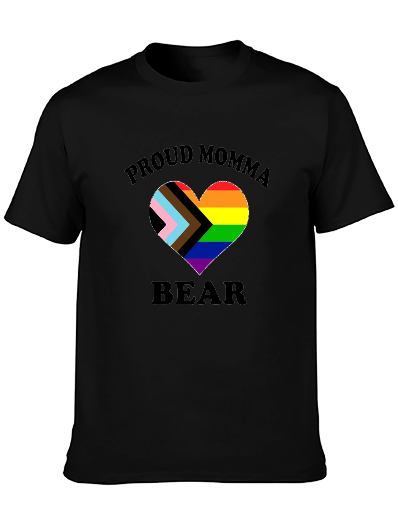 Proud Momma Bear LGBTQ+ Heart T-Shirt