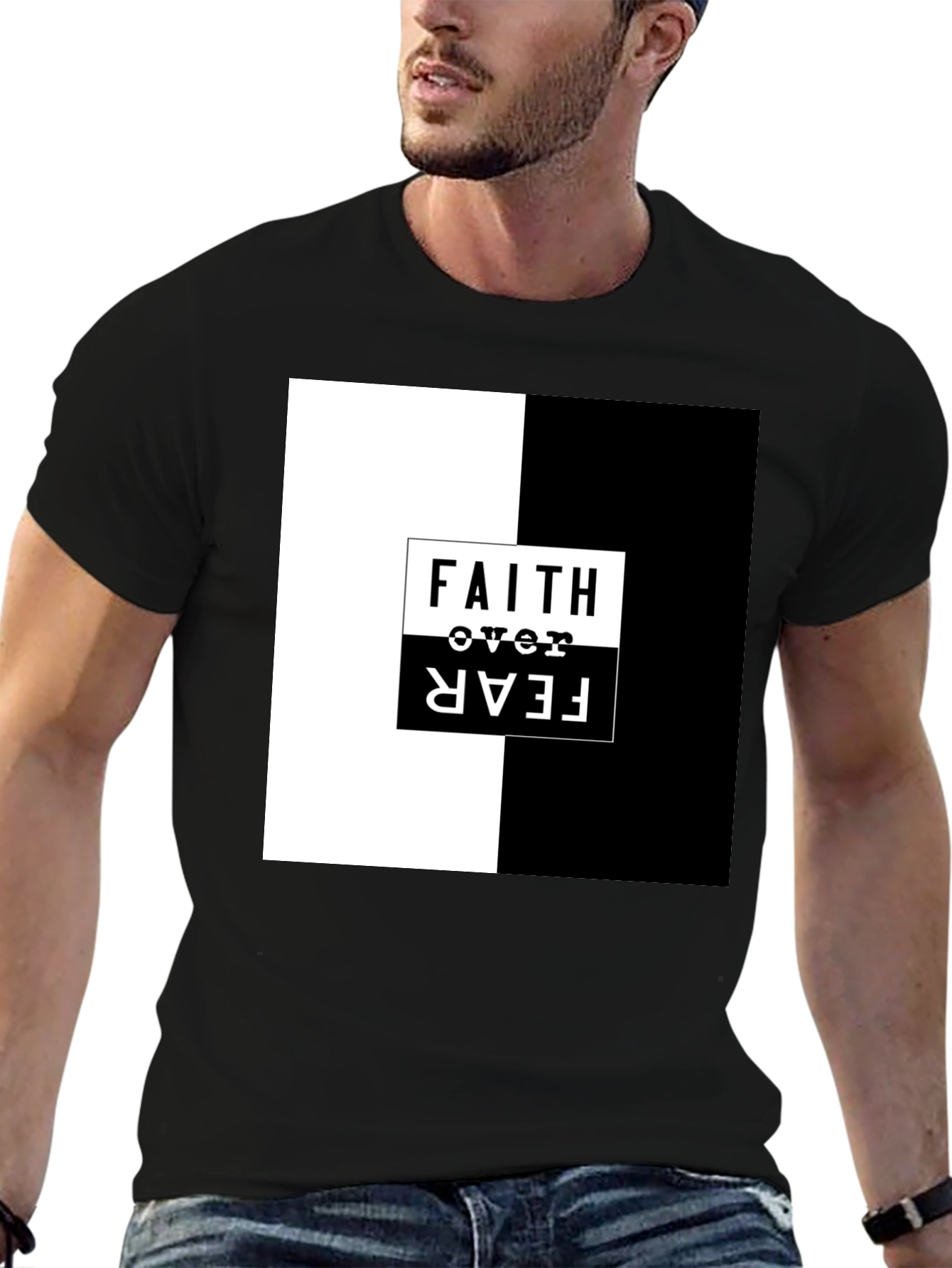 Faith Over Fear Graphic Tee - Menswear