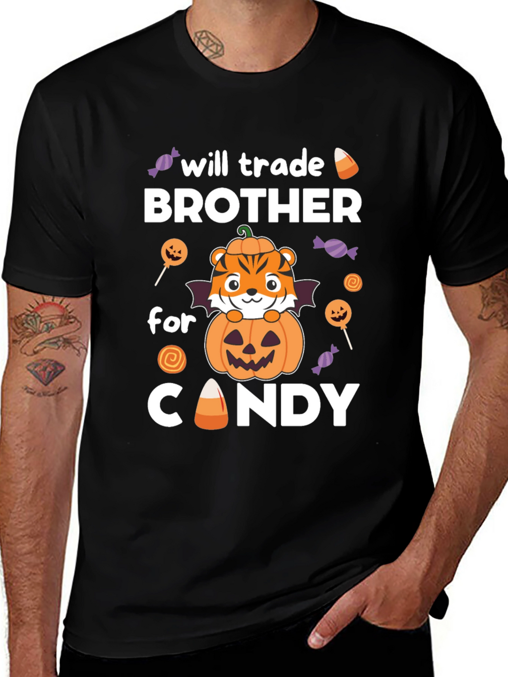 Halloween Brother Candy Trade T-Shirt