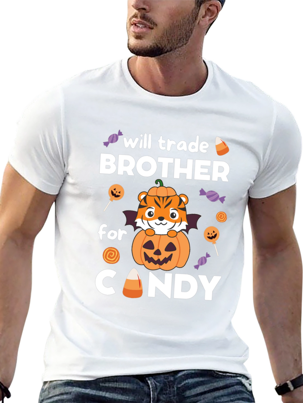 Halloween Brother Candy Trade T-Shirt