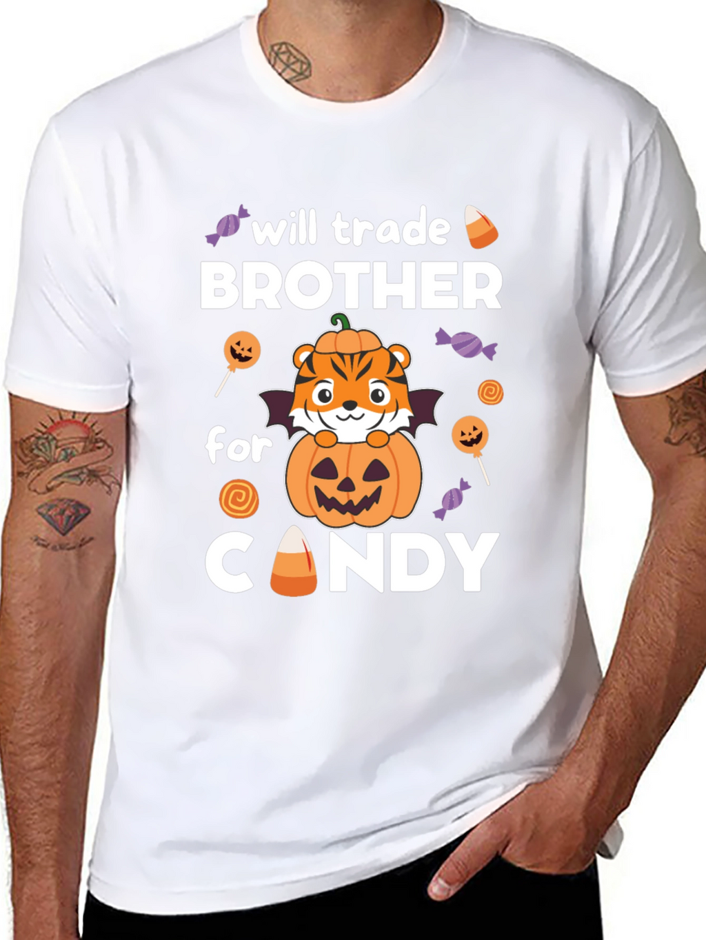 Halloween Brother Candy Trade T-Shirt