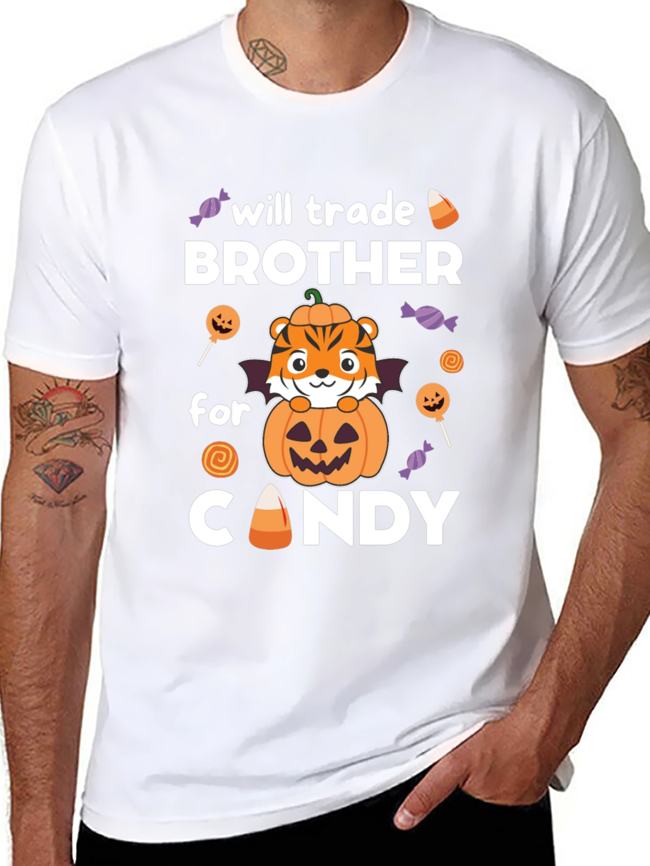 Halloween Brother Candy Trade T-Shirt