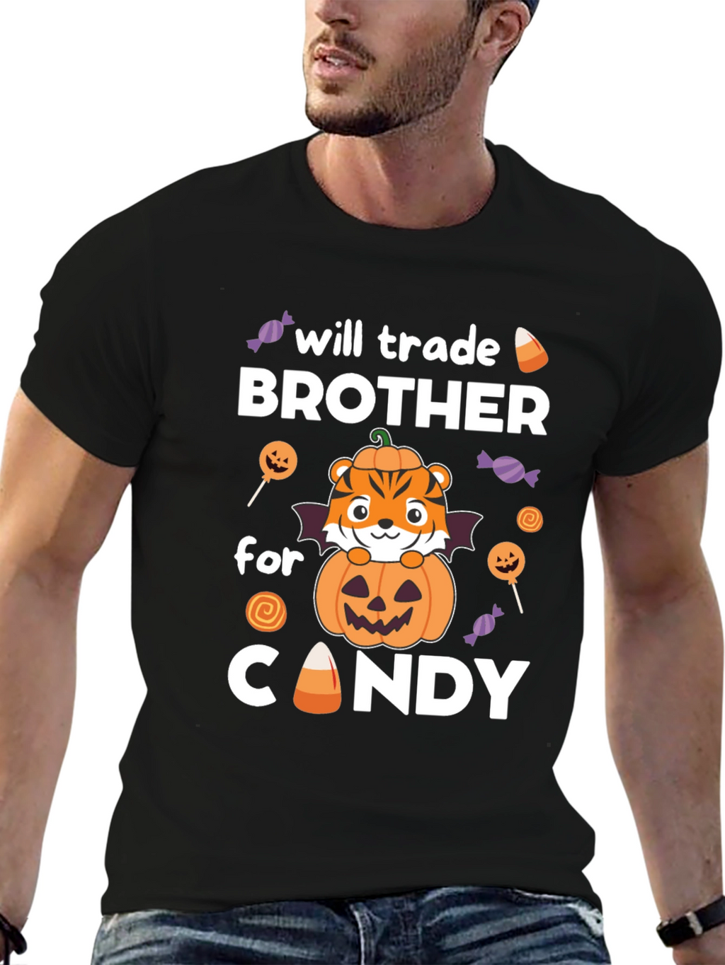 Halloween Brother Candy Trade T-Shirt