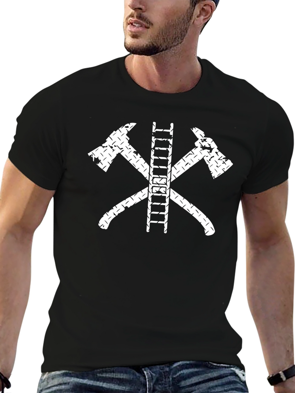 Firefighter Axes & Ladder T-Shirt