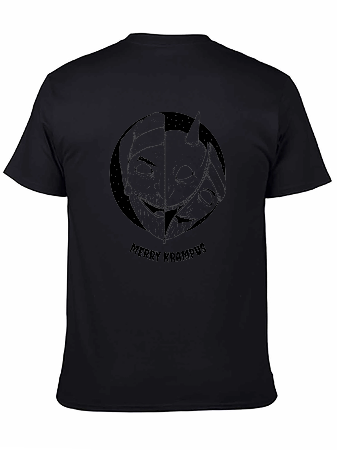 Merry Krampus Graphic Tee - Holiday Horror