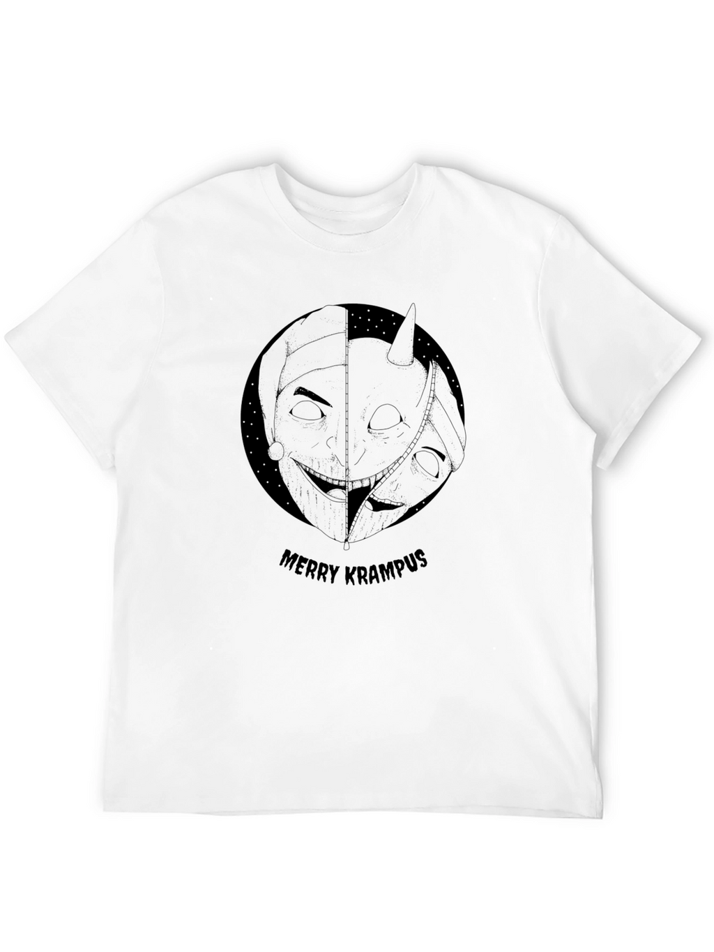 Merry Krampus Graphic Tee - Holiday Horror