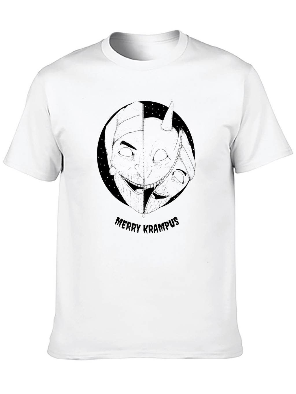 Merry Krampus Graphic Tee - Holiday Horror