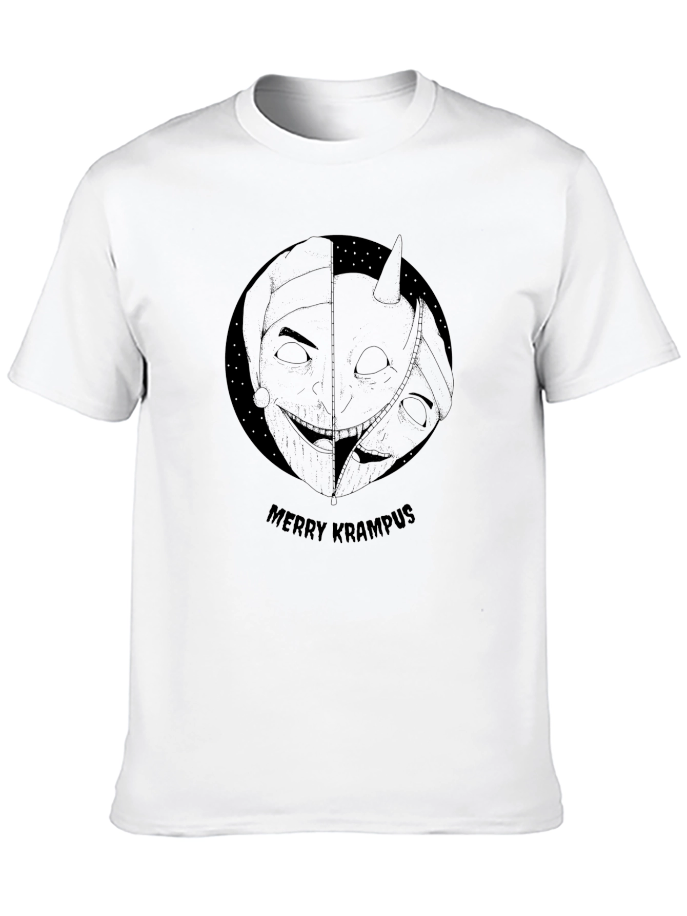 Merry Krampus Graphic Tee - Holiday Horror
