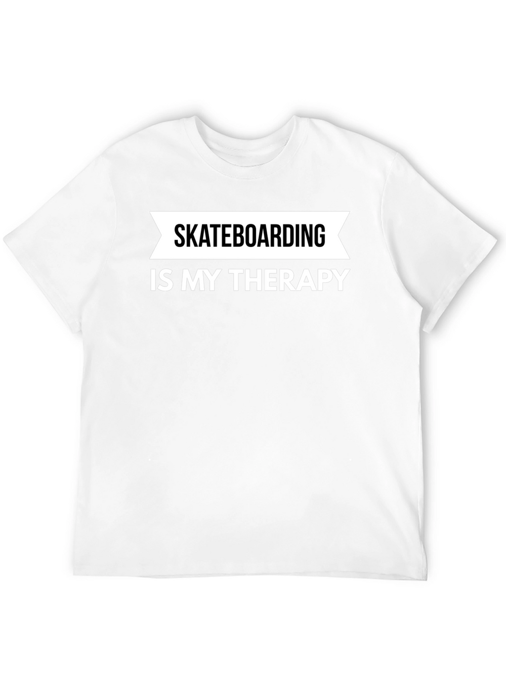 Skateboarding is My Therapy T-Shirt - Black