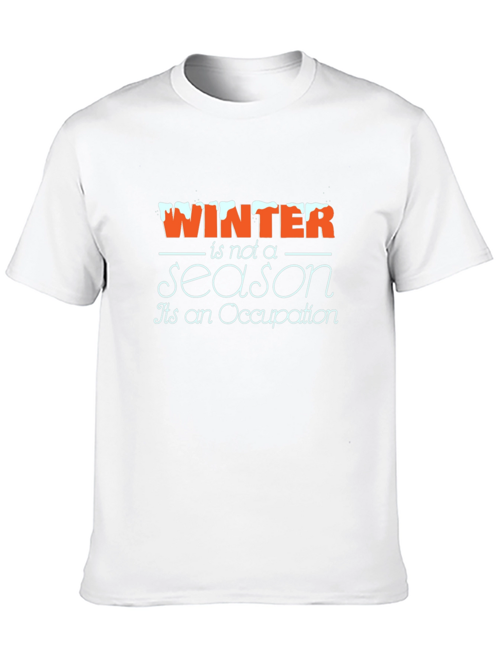 Winter Occupation Black Graphic Tee