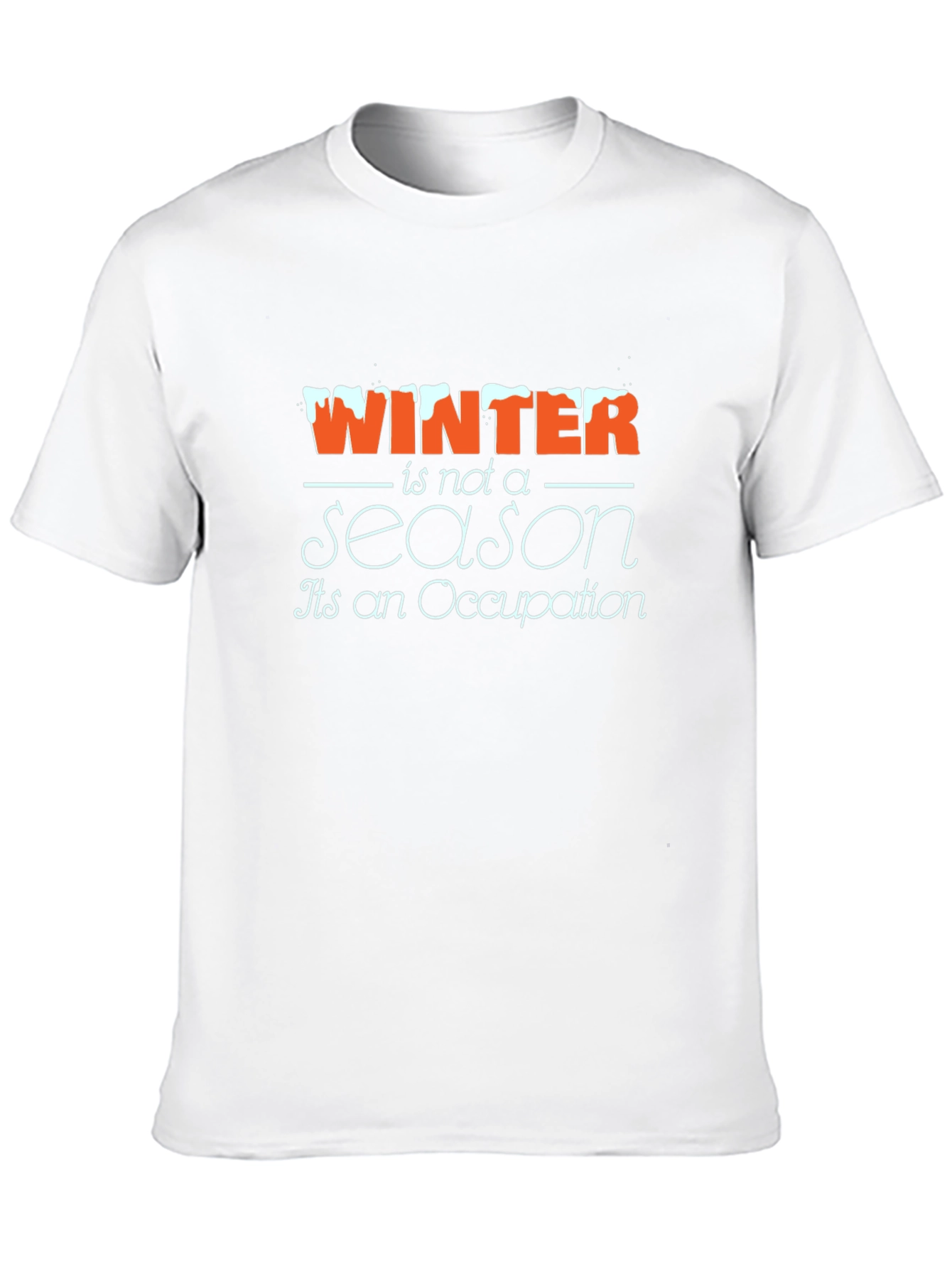 Winter Occupation Black Graphic Tee
