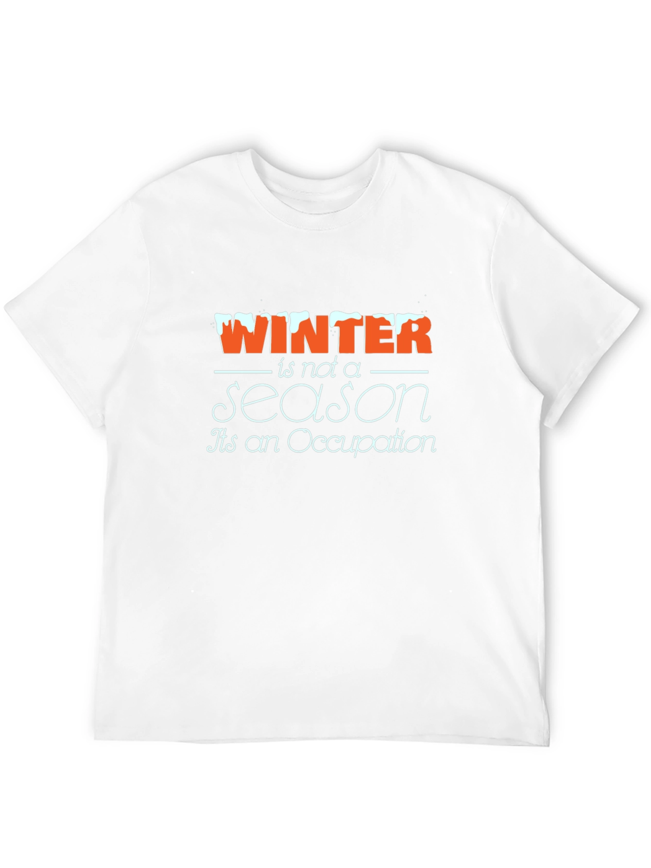 Winter Occupation Black Graphic Tee