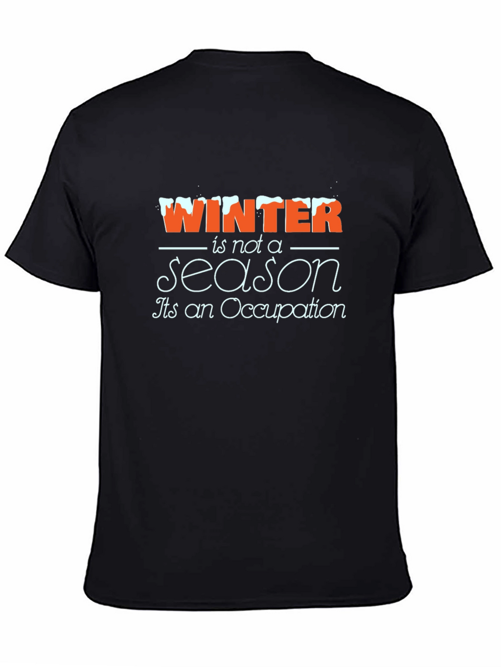 Winter Occupation Black Graphic Tee
