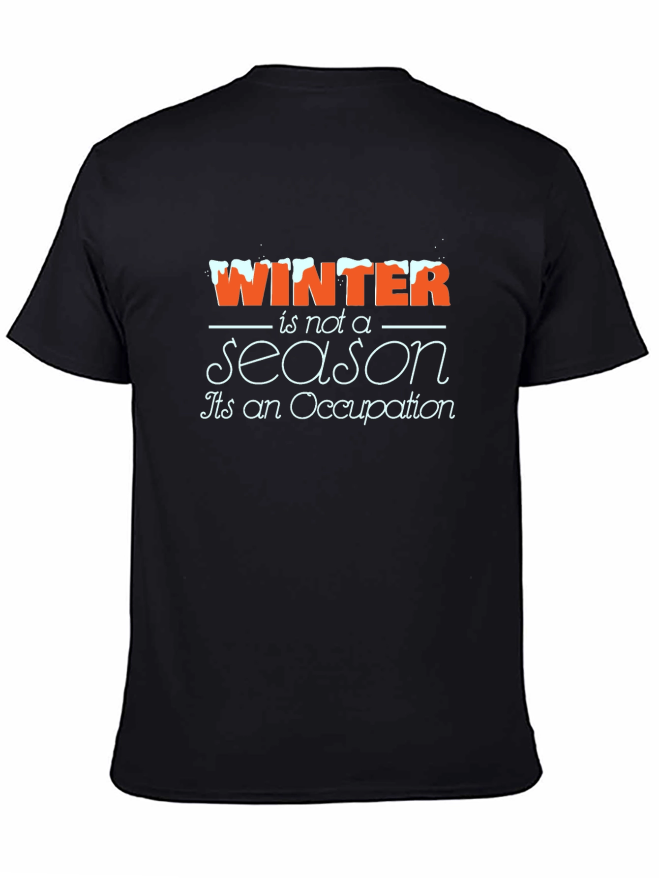 Winter Occupation Black Graphic Tee