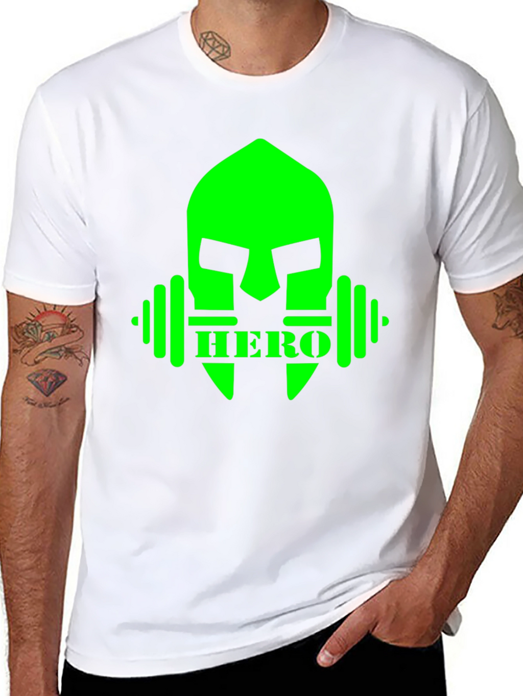 Hero Spartan Gym T-Shirt - Black Fitness Apparel