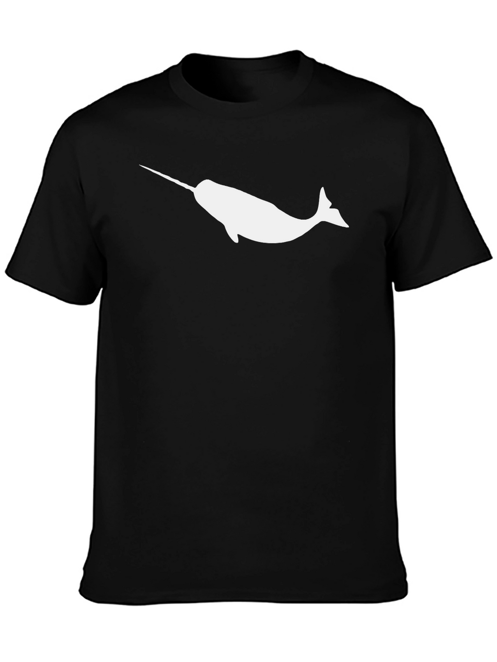 Narwhal Graphic Tee - Black Cotton Comfort