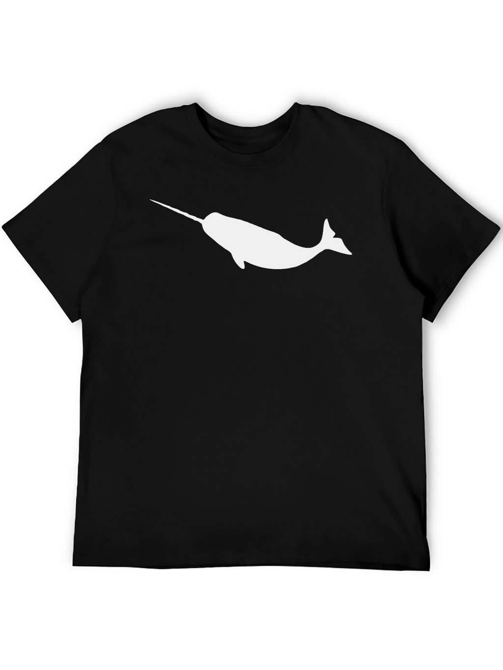 Narwhal Graphic Tee - Black Cotton Comfort