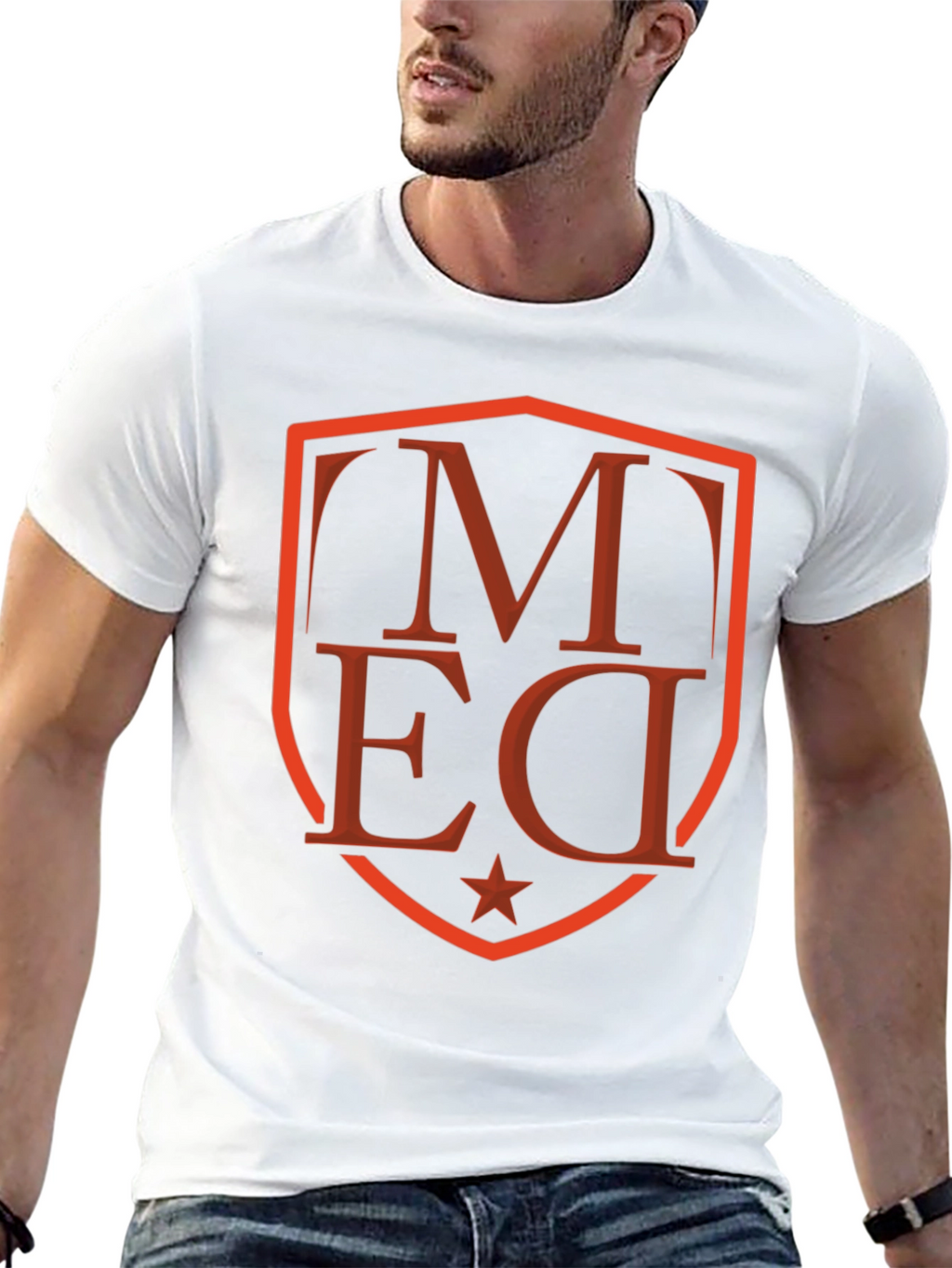 Graphic Shield Tee - Modern Streetwear Style
