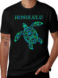 Honolulu Turtle Graphic T-Shirt