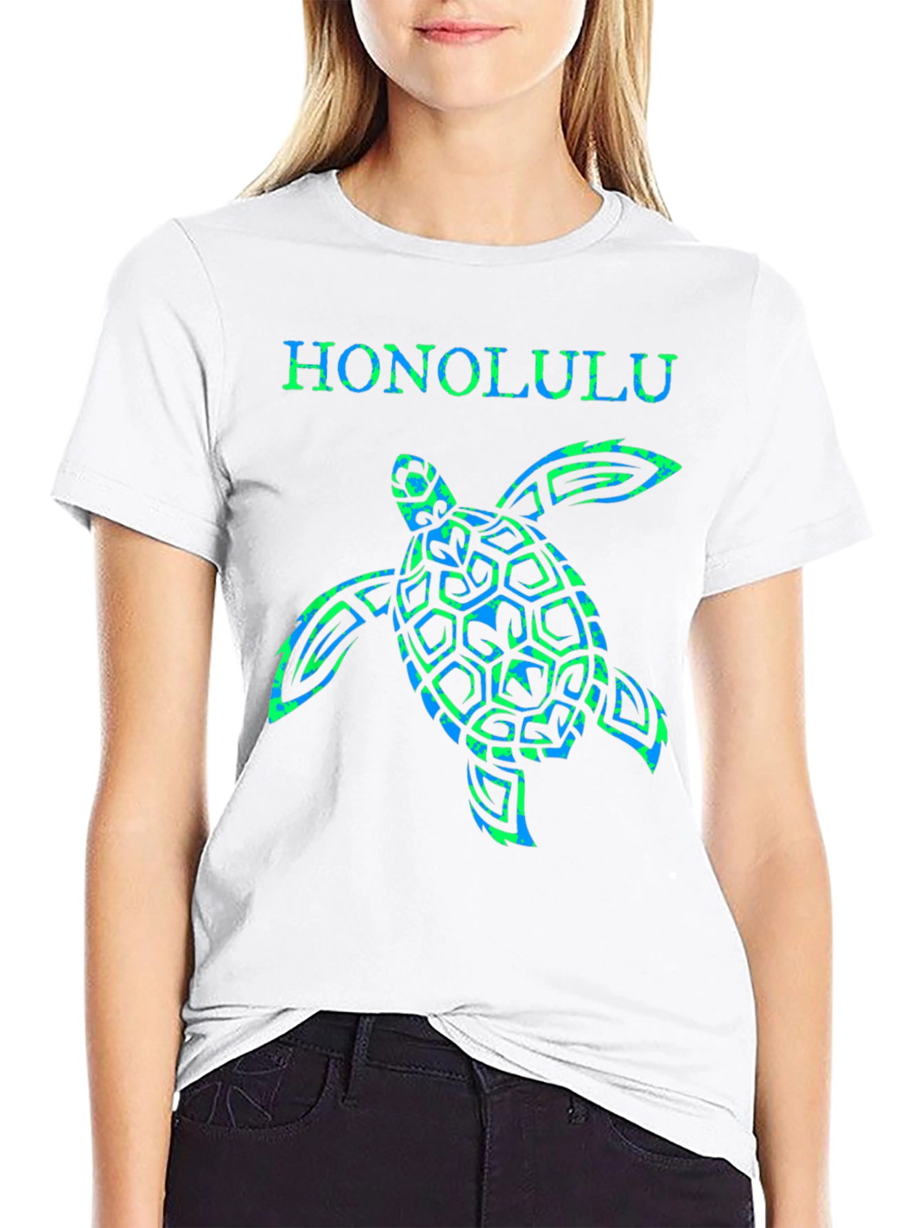 Honolulu Turtle Graphic T-Shirt